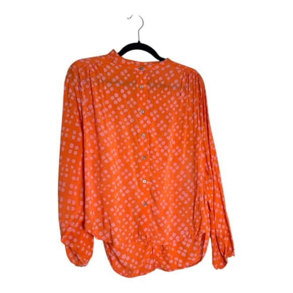 Osei Duro Flouncy Blouse in Sugar Cube Pattern Sz 1 - Picture 5 of 10